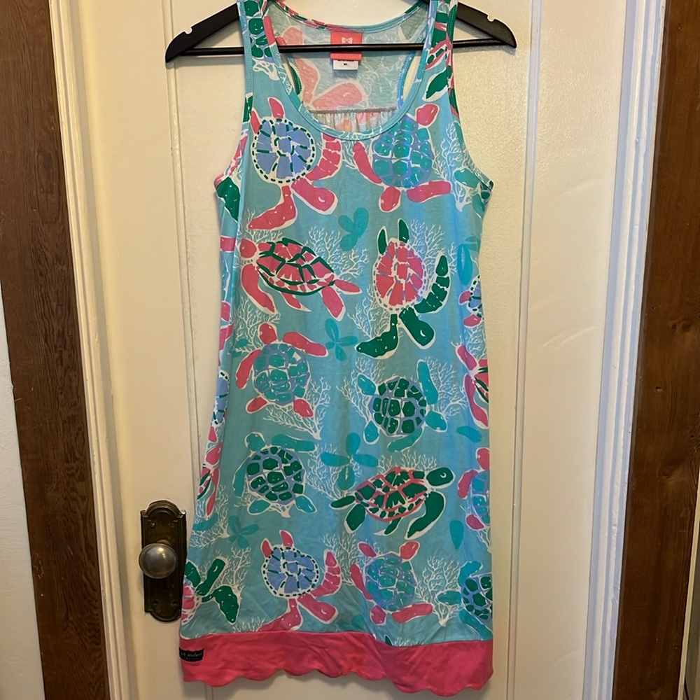 Simply Southern Turtle Print Tank Dress - M/L